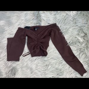 Chocolate Crop Top